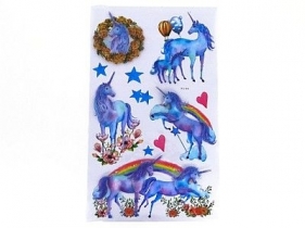 Naklejka ścienna Adar jednorożec, 66x35cm, karta 660 mm x 350 mm (490048)