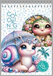 Kolorowanka 148x210 z naklejkami 26obrazków Ślimak