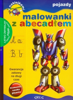 Malowanki z abecadłem Pojazdy + pisak - <br />