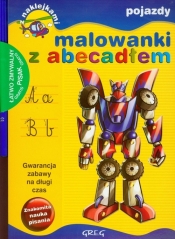 Malowanki z abecadłem Pojazdy + pisak - <br />