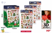 Naklejki świąteczne Boże Narodzenie 3D MIX