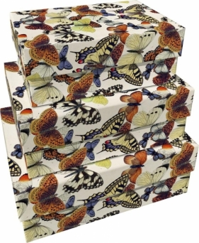 Pudełka ozdobne Motyle 3szt