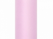 Tiul Partydeco gładki, jasny róż, 0,8 cm x 9 m (TIU80-081J)