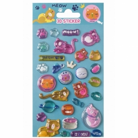 Naklejki Puffy Cats 3D
