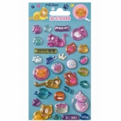 Naklejki Puffy Cats 3D