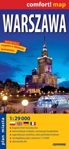 Warszawa plan miasta 1: 29 000