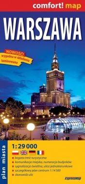 Warszawa plan miasta 1: 29 000