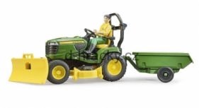 Traktorek John Deere z figurką ogrodnika