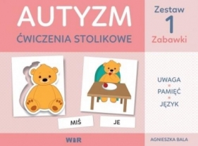 Autyzm - ćwiczenia stolikowe Zestaw1 zabawki - Bala Agnieszka