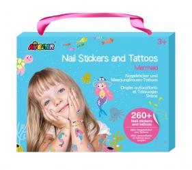 Naklejki na paznokcie i tatuaże - Syrenka (NA218204)