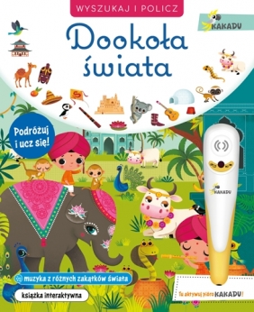 Zestaw Kakadu: książka Dookoła świata z piórem interaktywnym i wyszukiwanką - Marzia Giordano