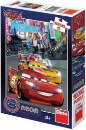 Puzzle 100 XL Neon Auta DINO - Auta