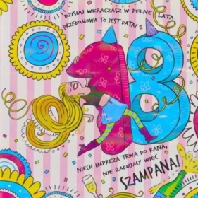 Karnet KW Hologram 18 Różowa