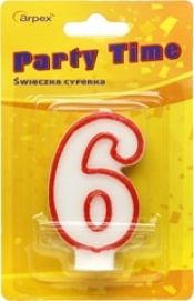 Świeczka cyferka nr 6