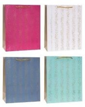 Torebka ozdobna 31x42x12cm hot-stamp mix ROZETTE