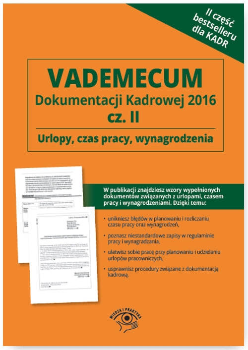 Vademecum Dokumentacji Kadrowej  2016 Część 2