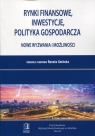 Rynki finansowe, inwestycje, polityka gospodarcza