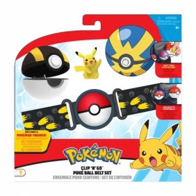 Pokemon Clip 'N' Go Poke Ball pas + figurka Pikachu Seria 5 - Dostępność 4/12