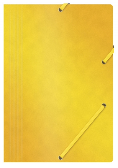 Teczka z gumką A4 preszpanowa żółta 390g. (21194011-06) Office Products