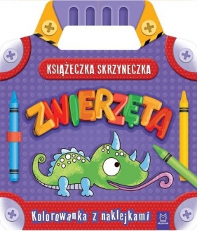 Książeczka-skrzyneczka Zwierzęta Kolorowanka z naklejkami - Opracowanie zbiorowe