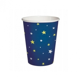 Kubki papierowe eko Gwiazdki 250ml 10szt