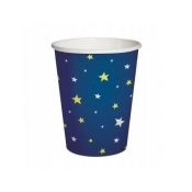 Kubki papierowe eko Gwiazdki 250ml 10szt