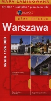 Warszawa Plan miasta 1:26000 laminowany