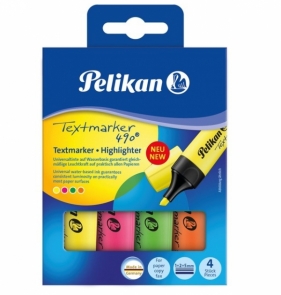 Zakreślacze Pelikan 490, 4 kolory (814058)
