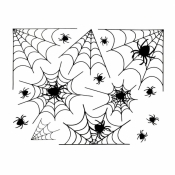 Dekoracja elektrostatyczna pajęczyna