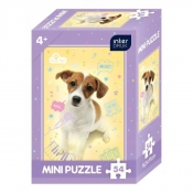 Interdruk, Puzzle Mini 54: 2 wzory - kot i pies (65050)