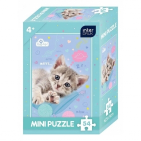 Interdruk, Puzzle Mini 54: 2 wzory - kot i pies (65050)