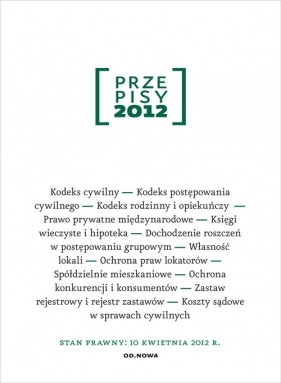 Przepisy 2012