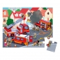 Janod, puzzle w walizce - Strażacy - 24 elementy (J02605)