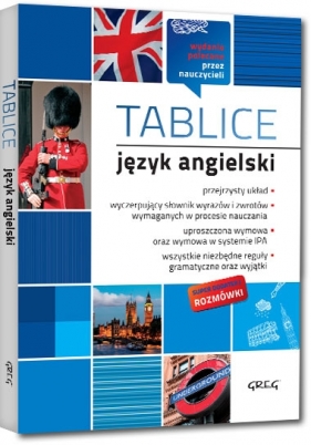 Tablice: język angielski (+ rozmówki) - Jacek Paciorek, Dagmara Małgorzata Wyrwińska, Małgorzata Brożyna