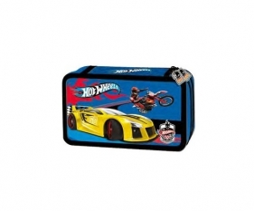 Piórnik podwójny z wyposażeniem Hot Wheels