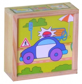 BRIMAREX Klocki Drewniane, Pojazdy (1552051)