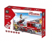 Klocki Blocki: Straż pożarna. Wóz z drabiną 287 elementów (KB98205)