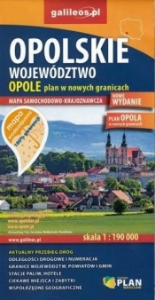 Mapa wodoodporna - Woj.Opolskie/Opole 1:190 000 - Opracowanie zbiorowe