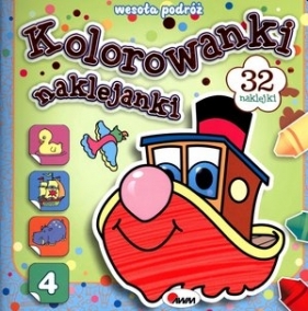 Kolorowanki naklejanki 4 Wesoła podróż