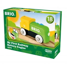 Brio World: Mój pierwszy pociąg - Lokomotywka na baterie (63370500)