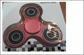 Spinner metalizowany czerwony