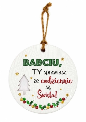 Zawieszka ceramiczna Boże Narodzenie