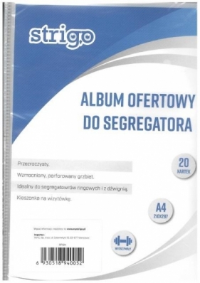 Album ofertowy A4 koszulek STRIGO