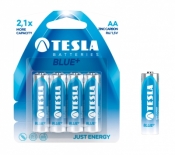 Baterie. 4x Bateria Tesla AA Blue+ R06