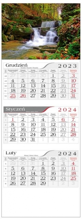 Kalendarz 2024 Trójdzielny Strumień
