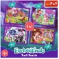 Puzzle 4w1: Zabawa z pupilami Enchantimals - Opracowanie zbiorowe