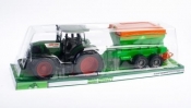 Traktor plastikowy z przyczepą