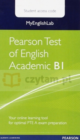 MyEnglishLab PTE Academic B1 StudentAccessCodeCard