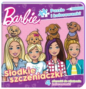 Barbie. Puzzle i kolorowanki. Słodkie szczeniaczki - Opracowanie zbiorowe