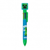 Długopis 6-kolorowy z ozdobną końcówką - Minecraft
